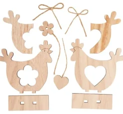 VBS Holz-Steckmotiv "Hühner", 2er-Set