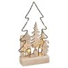 VBS Holz-Steckmotiv "Metalltanne - Lichterglanz", inkl. LED