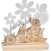 VBS Holzsteckmotiv mit Metallblumen "Schnecken"
