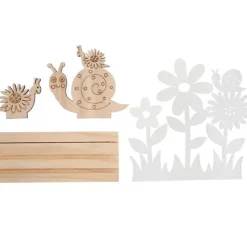 VBS Holzsteckmotiv mit Metallblumen 