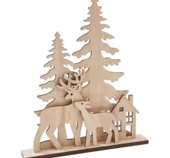 VBS Holz-Steckmotiv "Rehe am Waldesrand", 5-tlg.