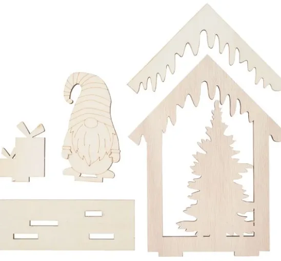 VBS Holz-Steckmotiv "Wichtelhaus"