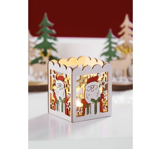 VBS Holz-Teelichthalter "Weihnachtszauber"