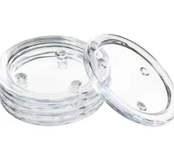 VBS Kerzen Glasuntersetzer, 5 Stück, Ø 10 cm