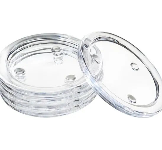 VBS Kerzen Glasuntersetzer, 5 Stück, Ø 10 cm
