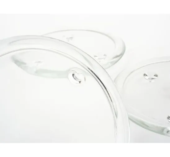 VBS Kerzen Glasuntersetzer, 3 Stück, Ø 13 cm