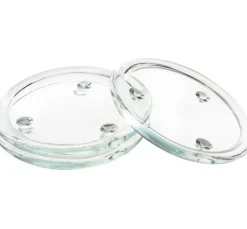 VBS Kerzen Glasuntersetzer, 3 Stück, Ø 13 cm