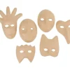 VBS Kinder-Masken, Pappmaché, 6er-Set