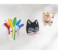 VBS Kinder-Masken, Pappmaché, 6er-Set