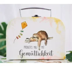 VBS Koffer, 2er-Set, aus cremefarbenem Karton