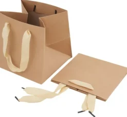 VBS Kraftpapiertüte quadratisch, 2 Stück