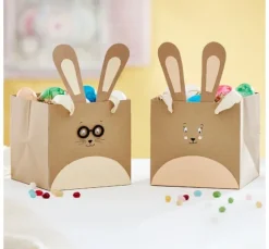 VBS Kraftpapiertüte quadratisch, 2 Stück