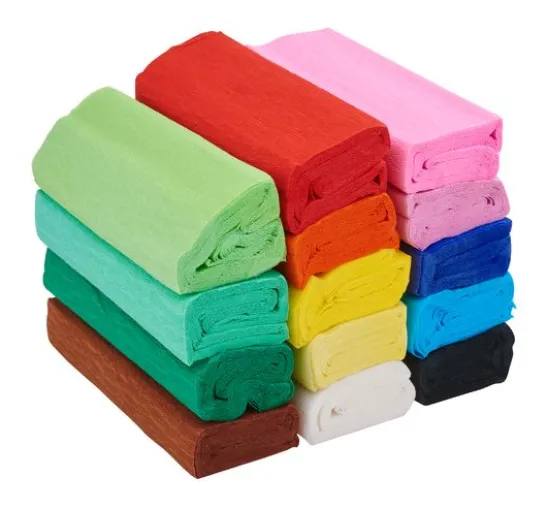 VBS Krepppapier-Set, farbig sortiert