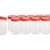 VBS Kunststoffboxen mit Schraubdeckel, 200 ml, 10 Stück
