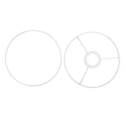 VBS Lampen-Ringe, weiß, Ø 30 cm