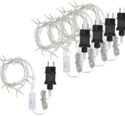 VBS LED-Lichterkette, 10 LEDs, 5 Stück