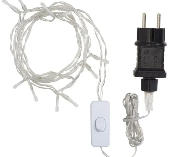 VBS LED-Lichterkette mit Schalter, Kreisschaltung, 10 LEDs