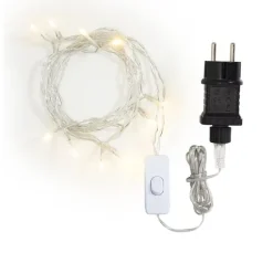 VBS LED-Lichterkette mit Schalter, Kreisschaltung, 10 LEDs