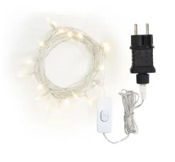 VBS LED-Lichterkette mit Schalter, 20 LEDs