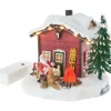 VBS LED Miniatur Weihnachtshaus im Schnee