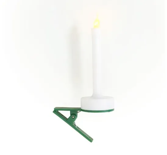 VBS LED-Tannenbaumkerze mit Clip, 2 Stück