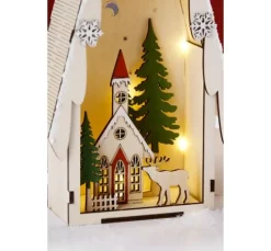 VBS Lichtertanne mit Winterszene, inkl. LED