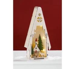 VBS Lichtertanne mit Winterszene, inkl. LED