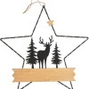 VBS Metall-Dekostern "Hirsch im Wald", mit LED