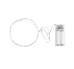 VBS Micro-LED-Lichterkette, mit Timer, silberfarbener Draht, 30 LEDs