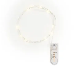 VBS Micro-LED-Lichterketten mit Timer, 10 Stück