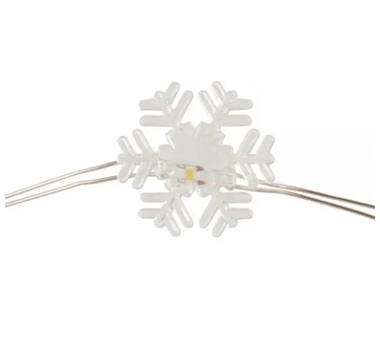 VBS Micro-LED-Lichterkette "Schneeflocke", mit Timer