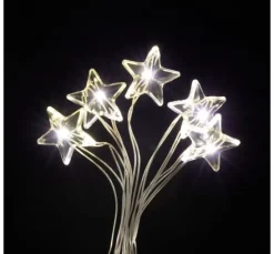 VBS Micro-LED-Lichterkette "Stern", 10 LEDs, mit Timer