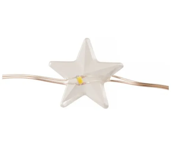 VBS Micro-LED-Lichterkette "Stern", mit Timer