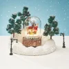 VBS Miniatur Glasglocke "Weihnachten im Wald", mit LED Beleuchtung und Musik