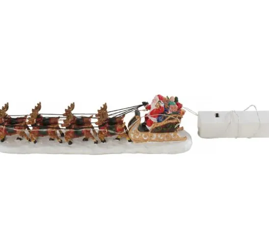 VBS Miniatur Santaschlitten mit 8 Rentieren