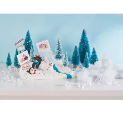 VBS Miniatur Tannenbaum, 16er-Set, beschneit