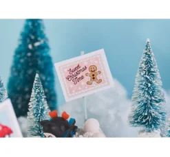 VBS Miniatur Tannenbaum, 16er-Set, beschneit