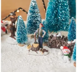 VBS Miniatur Tannenbaum, 16er-Set, beschneit