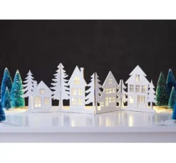 VBS Miniatur Tannenbaum, 16er-Set, beschneit