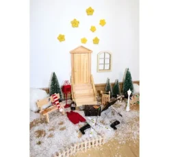 VBS Miniatur Tannenbaum, 16er-Set, beschneit