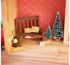 VBS Miniatur Tannenbaum, 16er-Set, beschneit