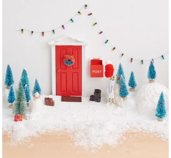 VBS Miniatur Tannenbaum, 16er-Set, beschneit