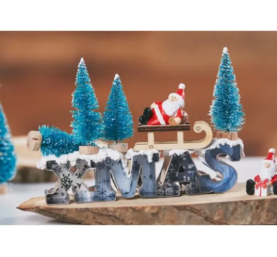 VBS Miniatur Tannenbaum, 16er-Set, beschneit