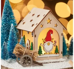 VBS Miniatur Tannenbaum, 16er-Set, beschneit