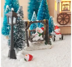 VBS Miniatur Tannenbaum, 16er-Set, beschneit