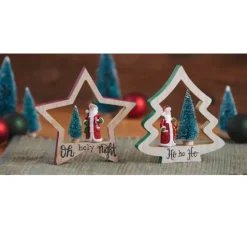 VBS Miniatur Tannenbaum, 16er-Set, beschneit