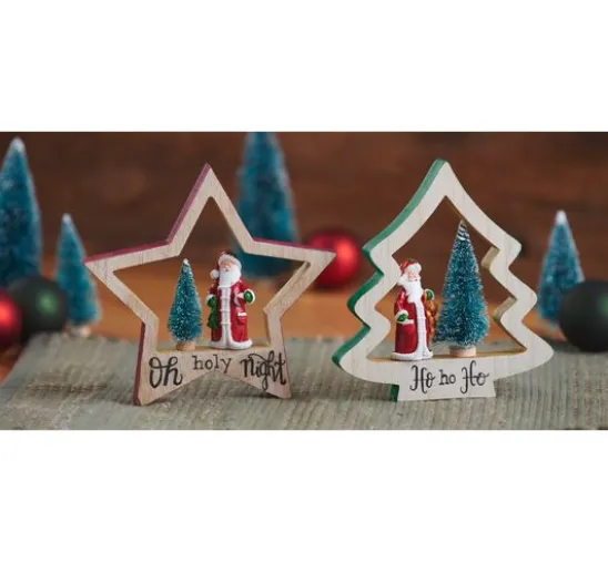 VBS Miniatur Tannenbaum, 16er-Set, beschneit