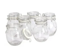 VBS Mini-Bügelglas, bauchig, 6 Stück