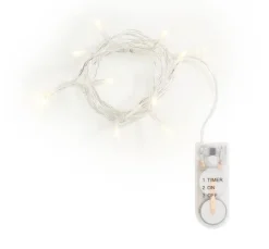 VBS Mini-LED-Lichterkette, mit Timer, mit Knopfzellen