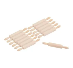 VBS Mini-Nudelholz, 12 Stück, L 13,5 cm